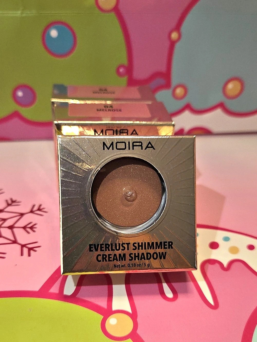 MOIRA Everlust Shimmer Cream Shadow 04 Melrose Brown NWT